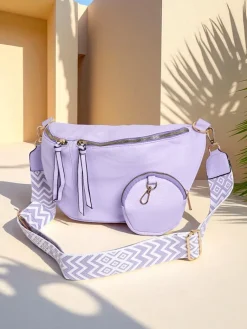 New Półokrągła mała damska torebka z eko skóry Velia Cuve Damskie Małe Torebki