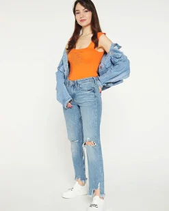 Clearance damski top z cyrkoniami Bluzki / Koszule / Koszulki