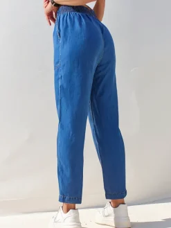 Best Proste spodnie damskie materiałowe 7/8 Spodnie Materiałowe