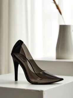 Clearance Przeźroczyste damskie czółenka na szpilce Selqoa Szpilki|Klasyczne