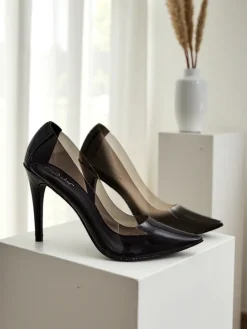 Clearance Przeźroczyste damskie czółenka na szpilce Selqoa Szpilki|Klasyczne