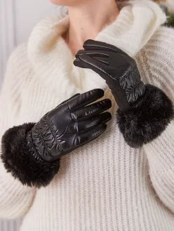 Rękawiczki damskie z futerkiem Damskie Rękawiczki