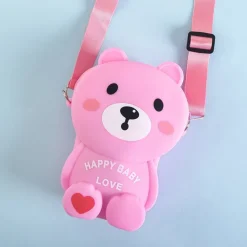 Best Różowa torebka w kształcie misia Dziewczęce