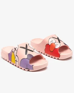 Hot Różowe damskie klapki Elmino Klapki Basenowe|Klapki Płaskie