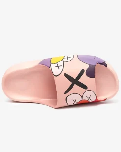 Hot Różowe damskie klapki Elmino Klapki Basenowe|Klapki Płaskie