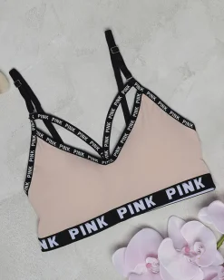 Hot sportowy stanik damski z napisami Sportowe