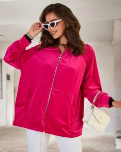 Discount Rozpinana bluza z kapturem damska Bluzy