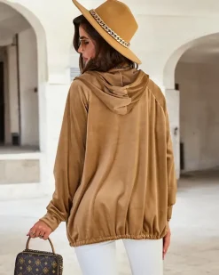 Outlet Rozpinana bluza z kapturem damska Bluzy