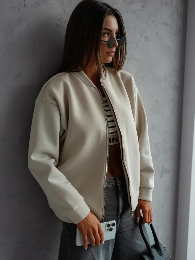 Discount Rozpinana bluza typu bomberka Bluzy