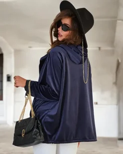 Discount Rozpinana bluza z kapturem damska Bluzy