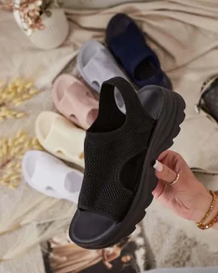 Best Sandałki damskie z cholewką Viss Sandały Płaskie