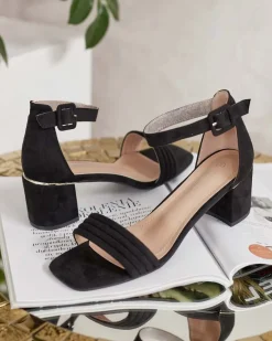 New Sandałki damskie na słupku Ninoma Buty Na Wielkie Wyjście|Sandały Na Słupku