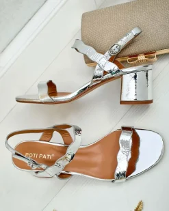 Outlet Sandałki damskie na słupku Leevo Buty Na Wielkie Wyjście|Sandały Na Słupku