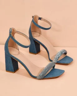 Discount Sandałki damskie na słupku Mines Buty Na Wielkie Wyjście|Sandały Na Słupku