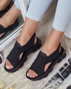 Best Sandałki damskie z cholewką Volin Sandały Płaskie