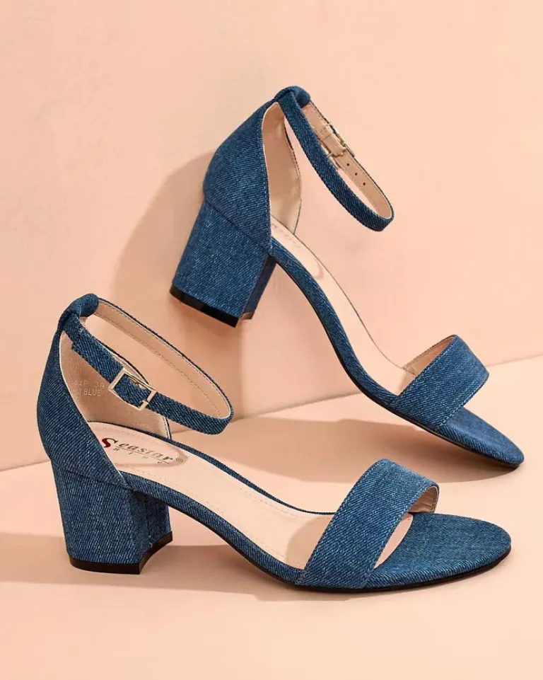 Best Sandały damskie na słupku Solefos Buty Na Wielkie Wyjście|Sandały Na Słupku