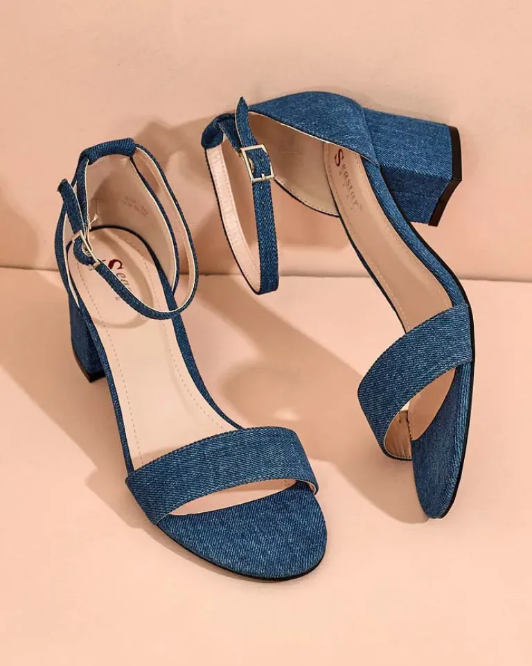 Best Sandały damskie na słupku Solefos Buty Na Wielkie Wyjście|Sandały Na Słupku