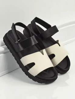 Sale Sandały damskie zapinane na rzep Velcro Chic Sandały Płaskie