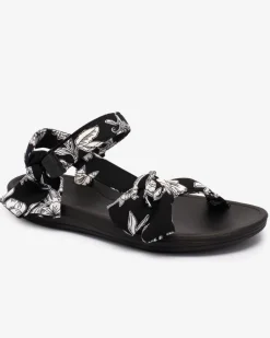 Outlet Sandały damskie z printem w kolorze m Andreti Sandały Płaskie