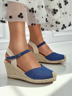 New Sandały damskie na koturnie Solara Espadryle Sandały Na Koturnie|Espadryle Na Koturnie