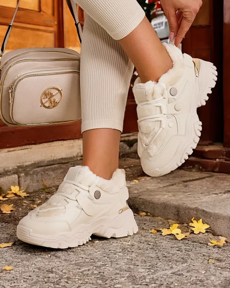 Best Sneakersy damskie z ociepleniem Poriomo Damskie Ocieplane|Sneakersy