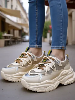 Sneakersy damskie na grubszej podeszwie Teresii Damskie Sneakersy