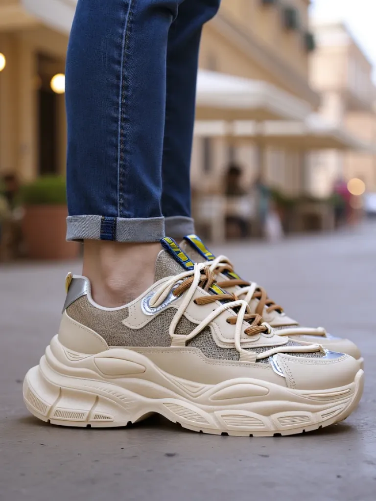 Sneakersy damskie na grubszej podeszwie Teresii Damskie Sneakersy