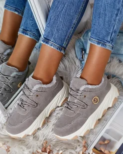 Sale Sneakersy damskie z ociepleniem Caromi Damskie Ocieplane|Sneakersy
