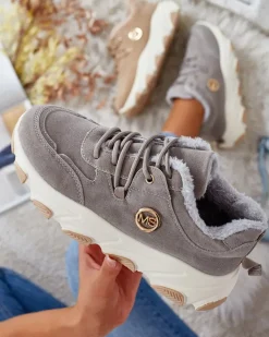 Sale Sneakersy damskie z ociepleniem Caromi Damskie Ocieplane|Sneakersy