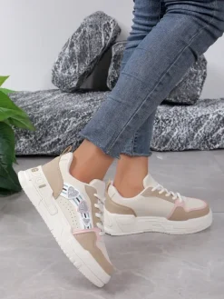 Best Sneakersy damskie z brokatem Samoles Damskie Sneakersy