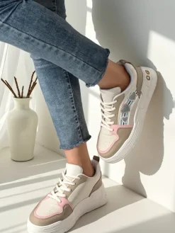 Best Sneakersy damskie z brokatem Samoles Damskie Sneakersy