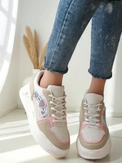 Best Sneakersy damskie z brokatem Samoles Damskie Sneakersy