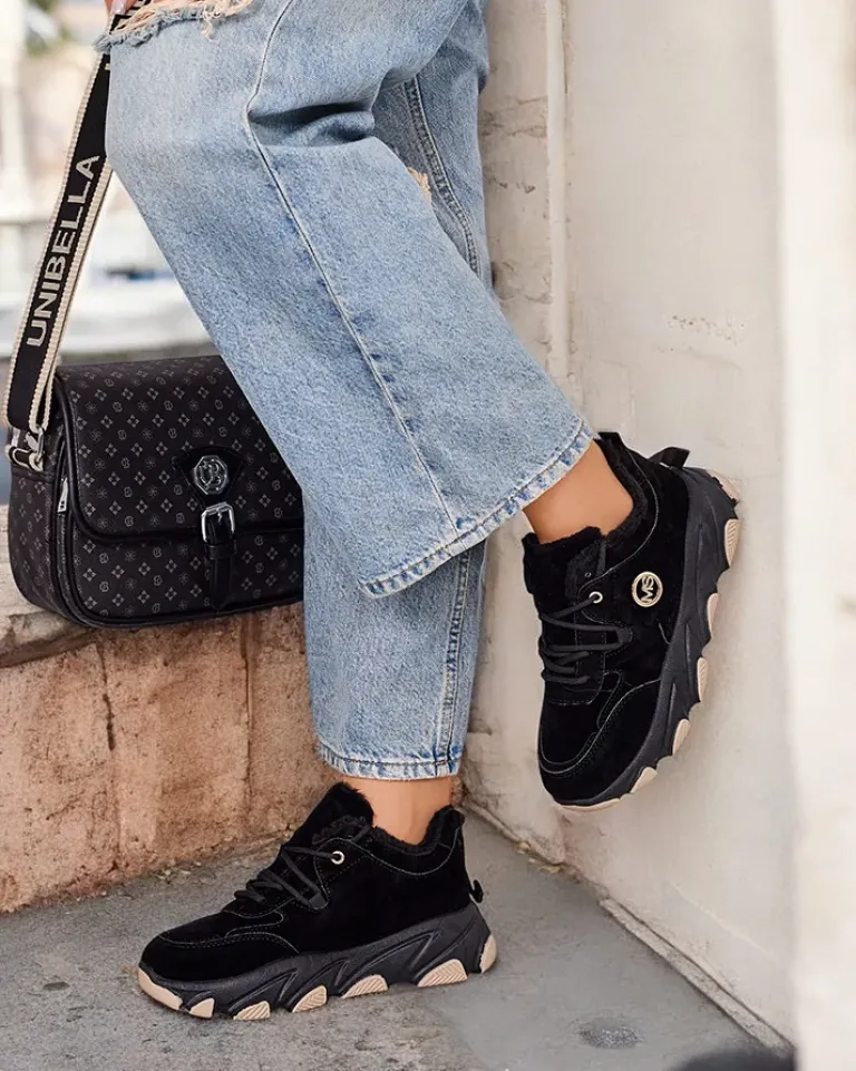 Best Sneakersy damskie z ociepleniem Caroves Damskie Ocieplane|Sneakersy