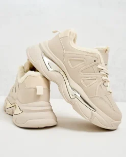 Outlet Sneakersy damskie z ociepleniem Comiv Damskie Ocieplane|Sneakersy