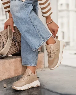 Sneakersy damskie z ociepleniem Aronni Damskie Ocieplane|Sneakersy