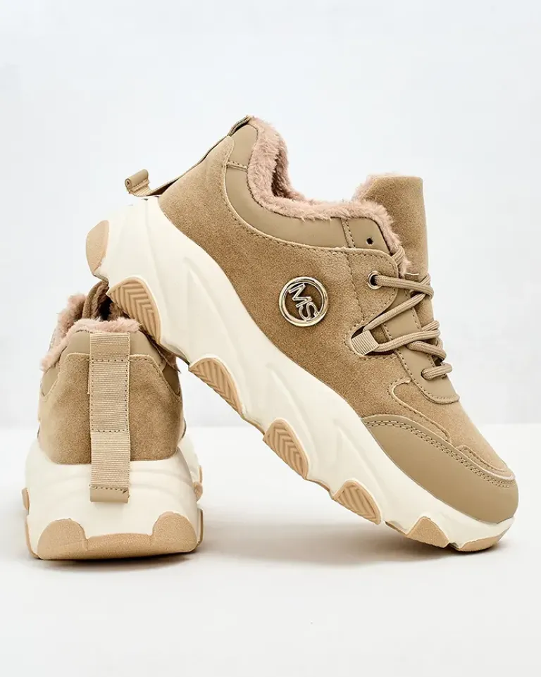 Sneakersy damskie z ociepleniem Aronni Damskie Ocieplane|Sneakersy