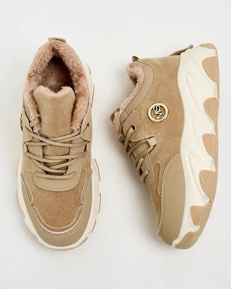 Sneakersy damskie z ociepleniem Aronni Damskie Ocieplane|Sneakersy