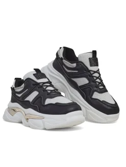 Outlet Sneakersy damskie na grubszej podeszwie Lesalli Damskie Sneakersy