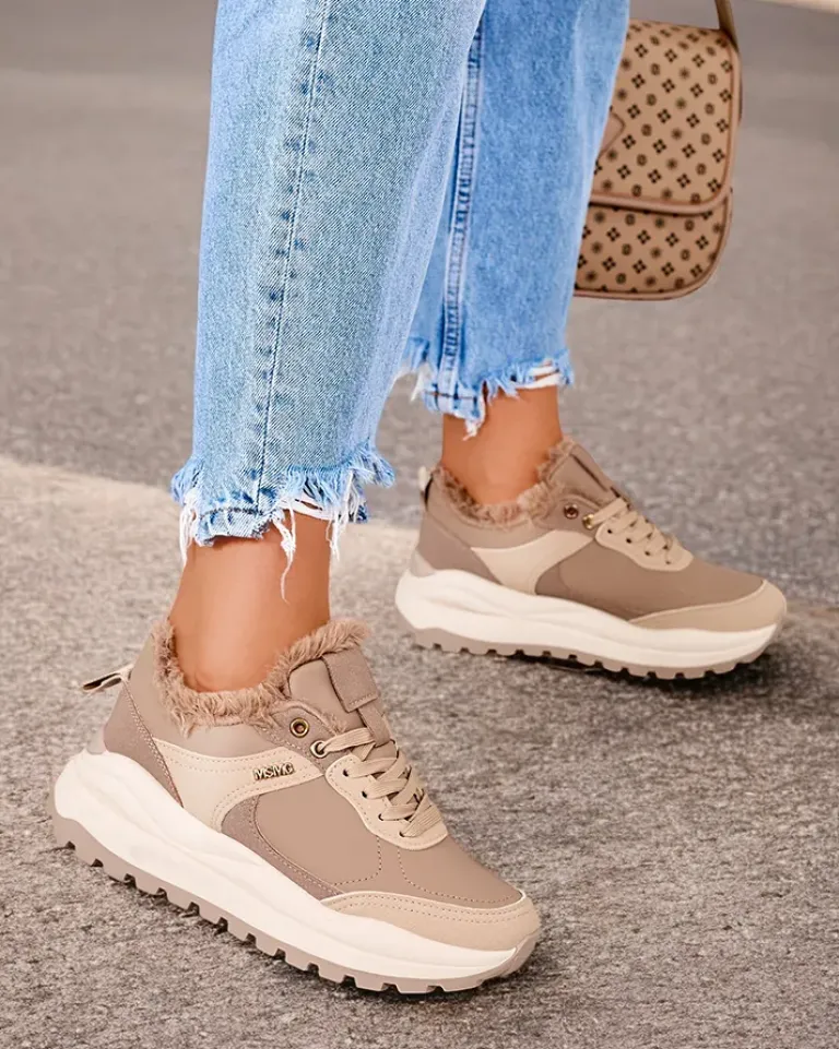 Sale Sneakersy damskie z ociepleniem Zoru Damskie Ocieplane|Sneakersy