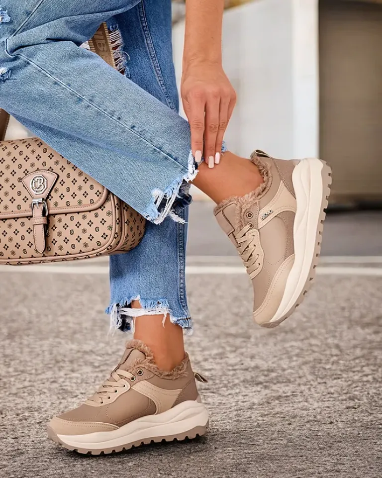 Sale Sneakersy damskie z ociepleniem Zoru Damskie Ocieplane|Sneakersy