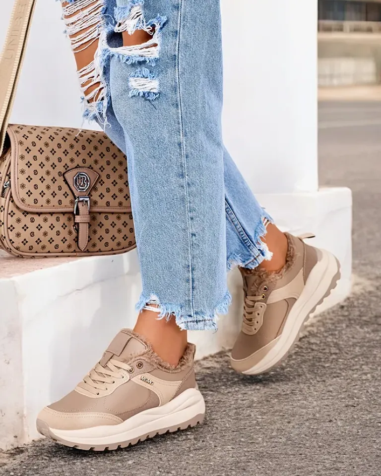 Sale Sneakersy damskie z ociepleniem Zoru Damskie Ocieplane|Sneakersy