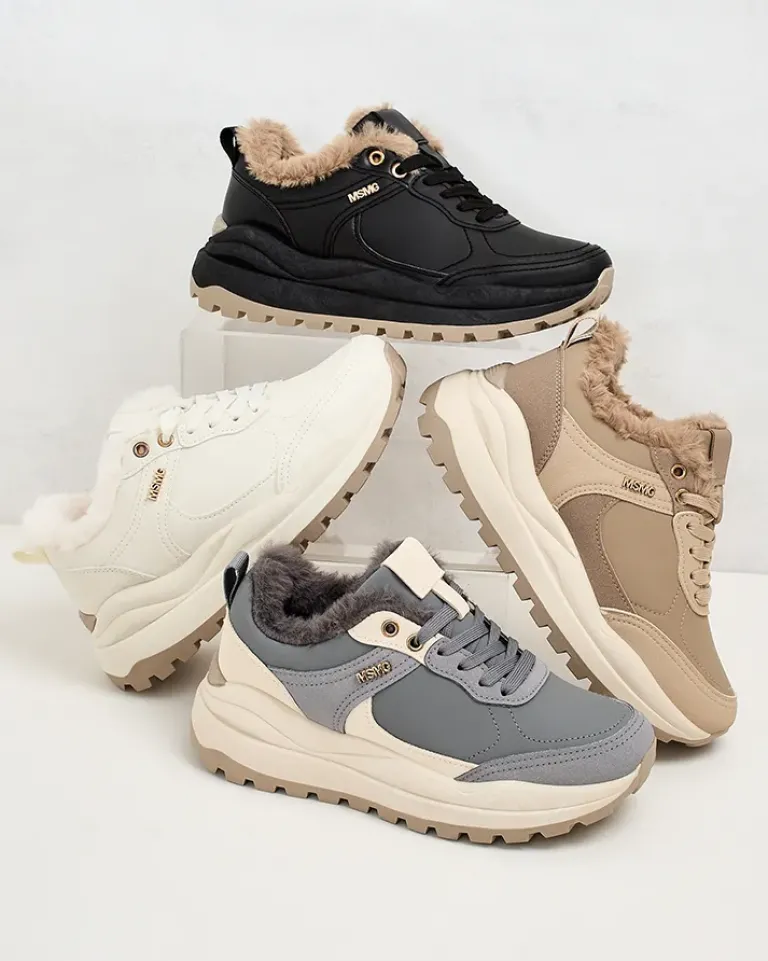 Sale Sneakersy damskie z ociepleniem Zoru Damskie Ocieplane|Sneakersy