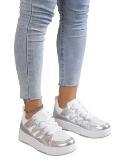 Best Sneakersy damskie na grubszej podeszwie Assaqi Damskie Sneakersy