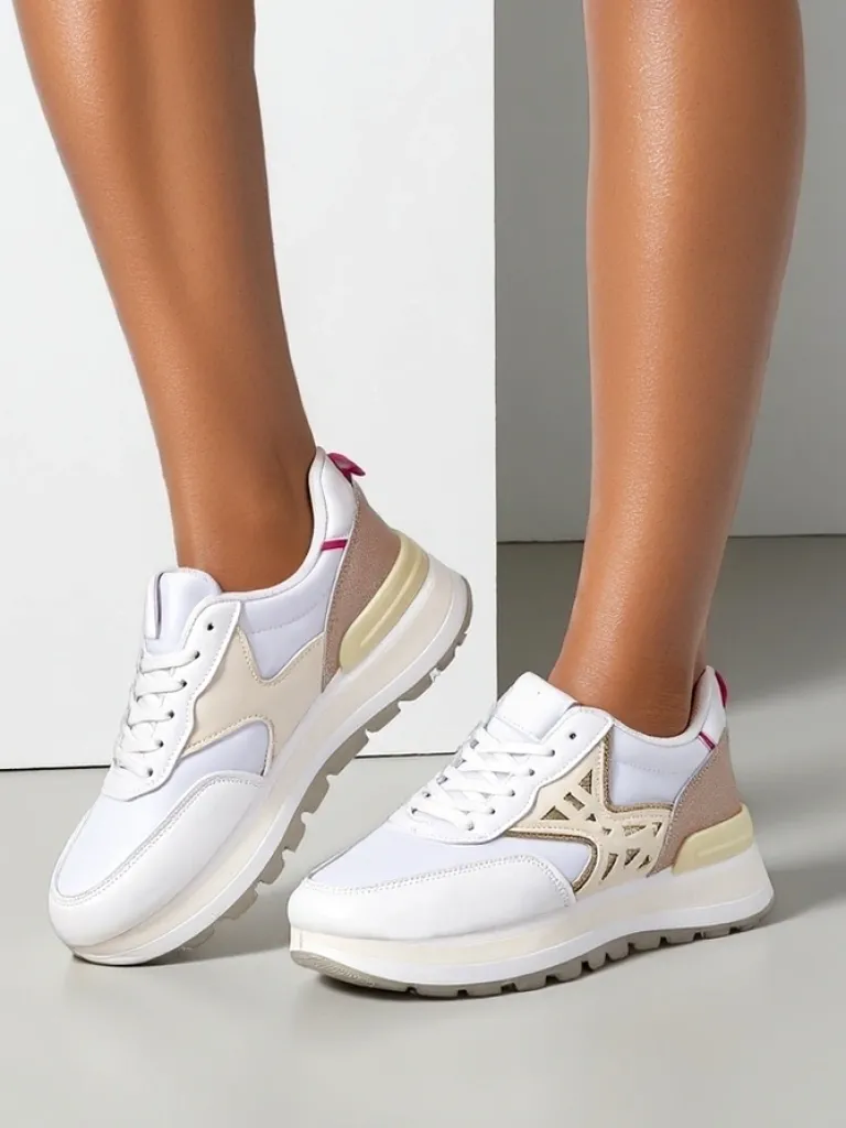 Sneakersy damskie z brokatem Senues Damskie Sneakersy