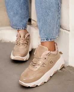 Hot Sneakersy damskie z ociepleniem Caroz Damskie Ocieplane|Sneakersy