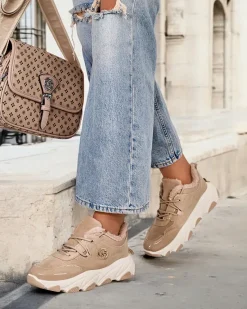 Hot Sneakersy damskie z ociepleniem Caroz Damskie Ocieplane|Sneakersy