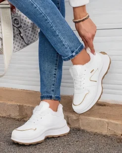 Outlet Sneakersy damskie z ociepleniem Ronniz Damskie Ocieplane|Sneakersy