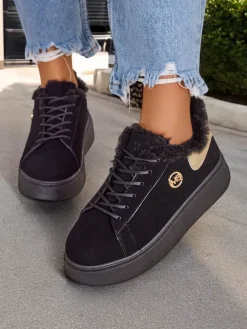 Outlet Sneakersy damskie z ociepleniem Romii Damskie Ocieplane|Sneakersy