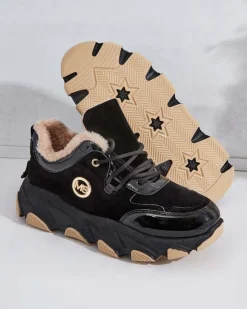 Outlet Sneakersy damskie z ociepleniem Caroz Damskie Ocieplane|Sneakersy