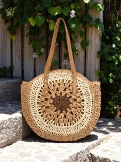 Outlet Słomiana torebka damska Flora Grande Damskie Wiklinowe I Słomiane